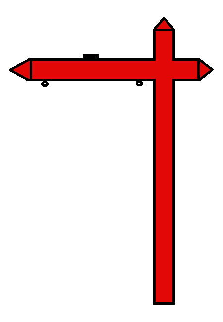 Red Sign Post
